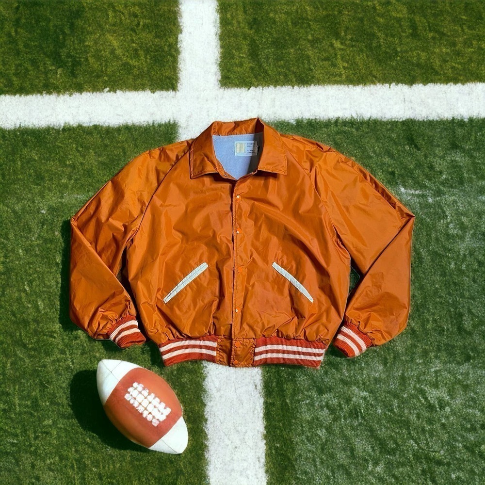Howe Athletic Apparel Vintage Jacket UT Bomber Windbreaker No Logo Size 46